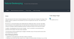 Desktop Screenshot of natural-beekeeping.co.uk